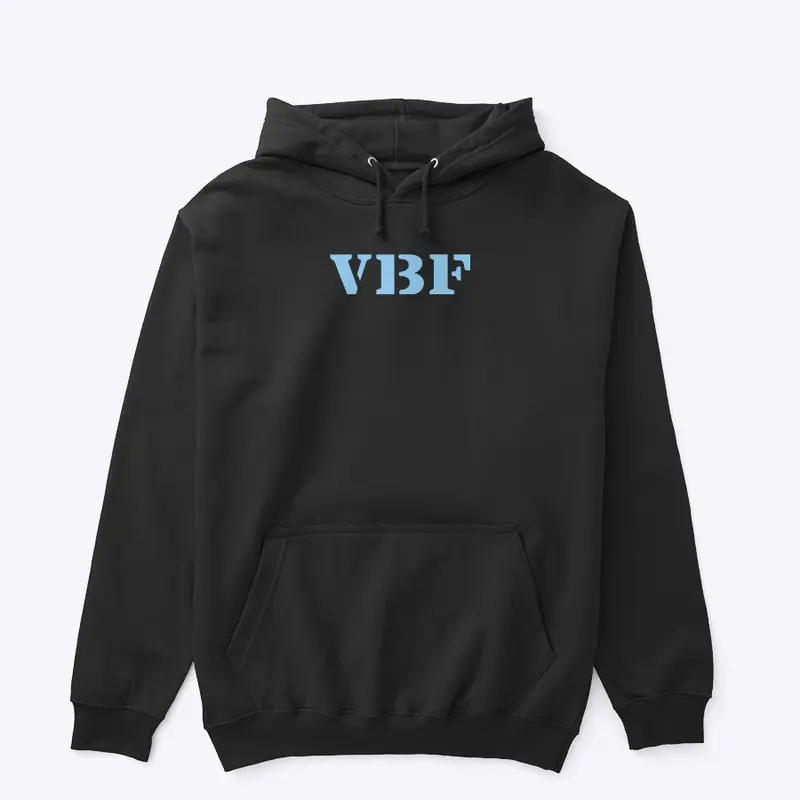 VBF Fan Hoodie Baby Blue logo 